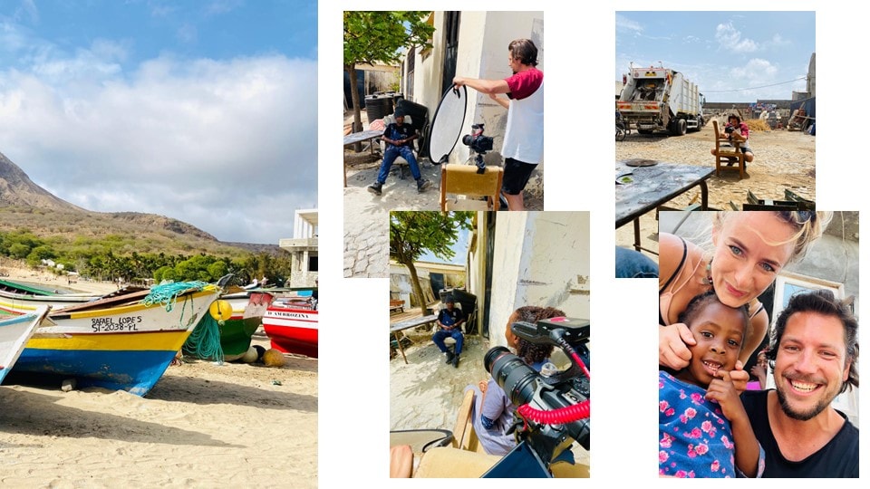 Collage vom Film-Making-of